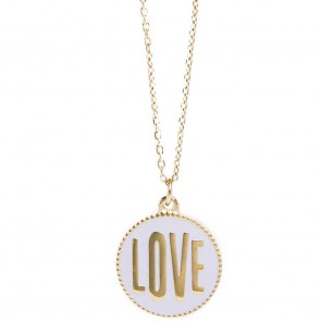 Silis The Necklace Love Color Gold Out & Light Grey