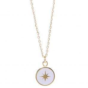 Silis The Necklace Star Color Gold Out & Light Grey