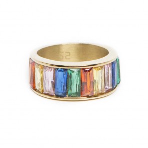 Silis The Ring Baguette Rainbow