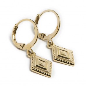 Silis Earring Square Gold Out