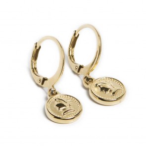 Silis Earring Mini Coin Gold Out