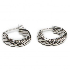 Silis The Earrings Twisted Hoops So Silver